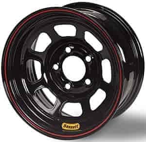 57RH35 Black DOT D-Hole Wheel