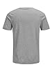 JACK & JONES Men's Jjecorp Logo Tee Ss Crew Neck Noos T-Shirt, Grey (Light Grey Melange Detail: Slim Fit - Melange), X-Large #3