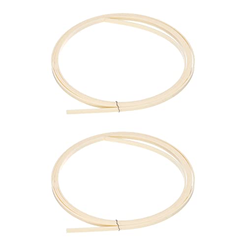 MECCANIXITY Plastic Binding Purfling Strip 1650x7x1.5mm Guitar Binding Edge Trim for Acoustic Classical Guitar Light Yellow 2 Pack