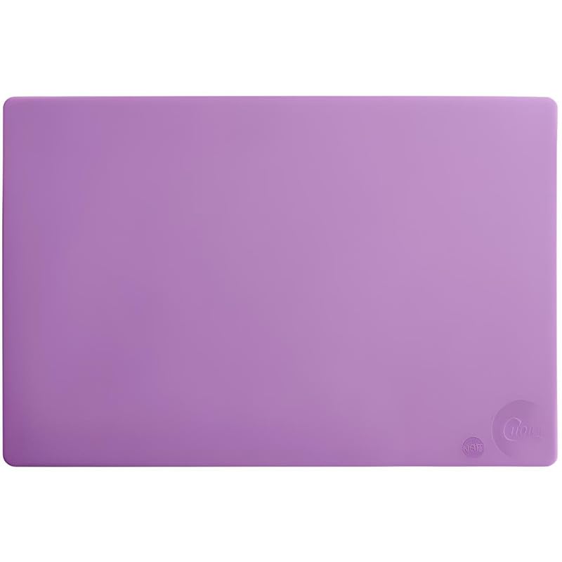 OCS Parts Pro Chef Series 18" x 12" Purple Cutting Board | Polyethylene Cutting Boards | Color Coded Dishwasher Safe Food Prep Board for Home and Commercial Kitchens