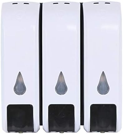 Soap Dispenser Wall-Mounted Soap Dispenser Hotel Household Chamber Soap and Shower Dispenser, Manual Shower Dispenser500ml（16.9oz） * 1/2/3Chamber Liquid Soap Dispenser Refillable Liqu