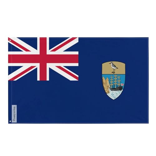 Drapeau de Sainte-Hélène résistant aux intempéries avec 4 œillets d'attache faciles