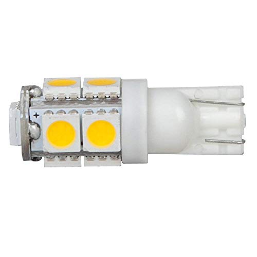 Hero-Led T10Wg9T-Cw 12V Dc T10 Wedge 194 921 168 Ultra Bright 9-Led 5050 Smd Led Bulb, 5-Pack, Cool White #TOP3