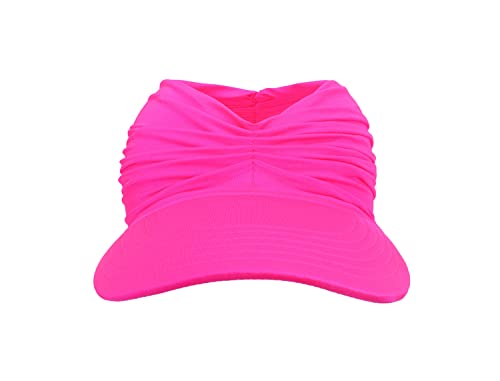 Womens Sun Visor Hat Wide Brim Summer 50+ Uv Protection Ponytail Visor Cap For Women Beach Golf Sports Rose #TOP1