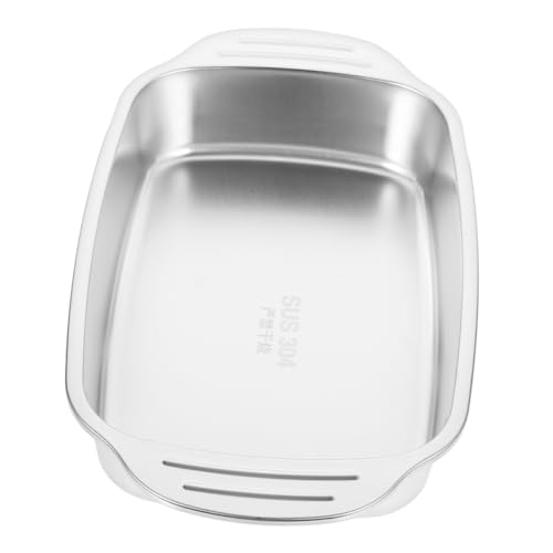 HOODANCOS Stainless Steel Roasting Pan Roaster Tray for Seafood Vegetables Rectangular Design for Home Commercial Use Easy Maintenance Versatile Cooking Methods