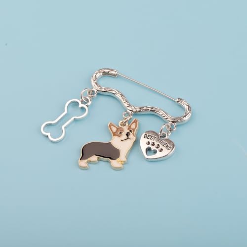 CENWA Corgi Jewelry Dog Lover Gifts Corgi Owner Corgi Gifts Corgi Charm Brooch Pin4
