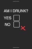  Am I Drunk: Liniertes A5 Notizbuch oder Heft für Schüler, Studenten und Erwachsene (Logos und Designs, Band 3564)