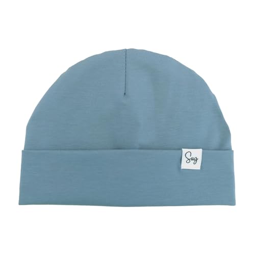 Image of Jersey Beanie Hat for Newborn Baby Boys Girls Silky Satin Lined Hats Bonnet Toddler Infant Little Kids Beanies Caps