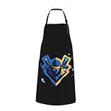[BWMSVAXN] エプロン カフェエプロン フォートナイト ワーク 首掛け ポケット付き メンズ レディース 大人 保育士 防水 保育園 料理店用