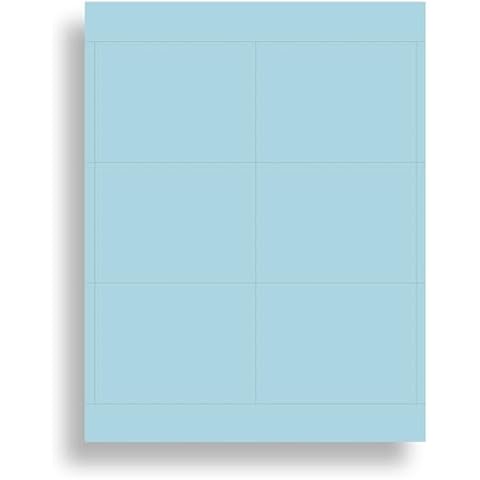 Plain Pastel Blue Name Badge Inserts - Desktop Publishing Supplies Cover