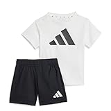 adidas Unisex - Bimbi 0-24 ESSENTIALS BIG LOGO T-SHIRT SET, white/black, 12-18 Months