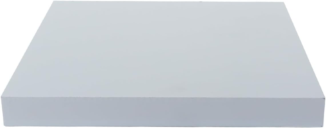 White Decorative Tray, Wooden Tray, Square Serving for Jewellery, Food, Bathroom, Kitchen, 20 X 20 Cm