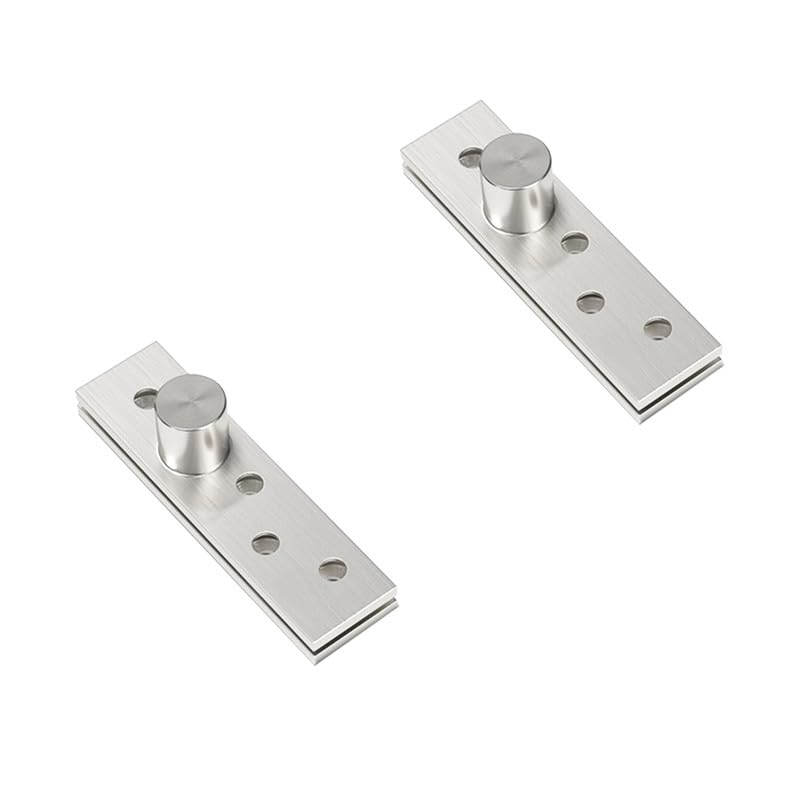 2 Kits of 270 Degree Door Pivot Hinge,Heavy Duty Concealed Rotating Door Hinge,Stainless Steel 270 Degree Spindle,Stainless Steel Window Door Fittings 75 * 18mm