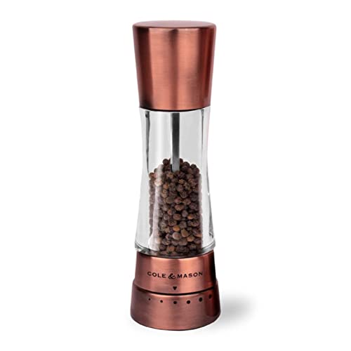 COLE & MASON Derwent Pepper Grinder - Copper Mill Includes Gourmet Precision Mechanism and Premium...