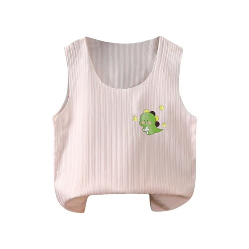 wodceeke Toddler Boys Girls Tank Tops Cute Cartoon Dinosaur Printed Sleeveless Shirts Kids Summer Workout Sports Vest