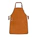 Riparo Tablier, tablier de cuisine avec poches, tablier de cuisine ajustable, tablier de barbecue, tablier bavette, tablier de cuisine pour hommes femmes chefs (Cognac)