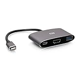 C2G USB-C 3-in-1 Mini-Dock mit HDMI, USB-A und USB-C-Ladefunktion, Strom Delivery bis zu 100 W, 4K-Auflà¶sung @ 60 Hz