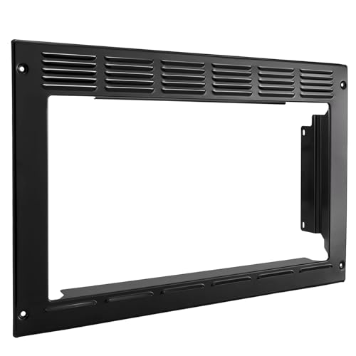 Image of RecPro RV Microwave Trim Kit, Black, Fits 1.0 Cu. Ft. Microwave
