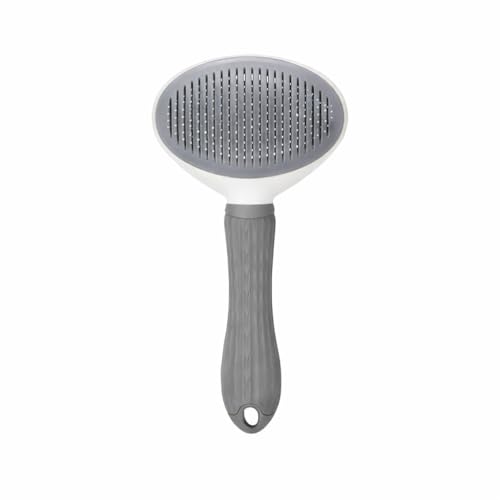 Image of Pet Slicker Brush for Cats & Small Dogs – One-Click Hair Removal, Gentle Stainless Steel Pins, Easy to Clean Grooming Tool for Shedding Control