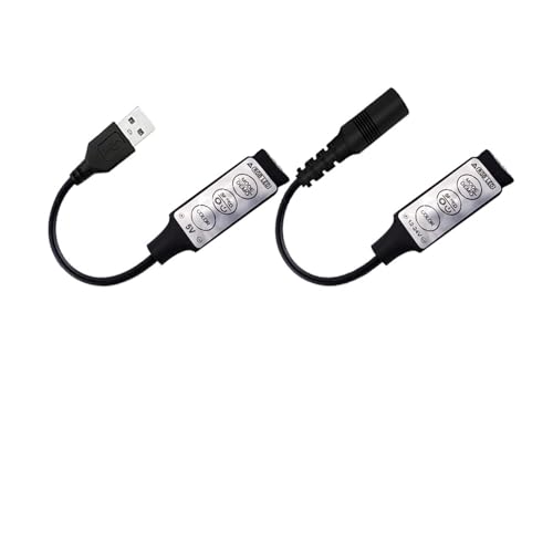 Controlador LED RGB USB regulable para regular brillo en tiras 5050 4