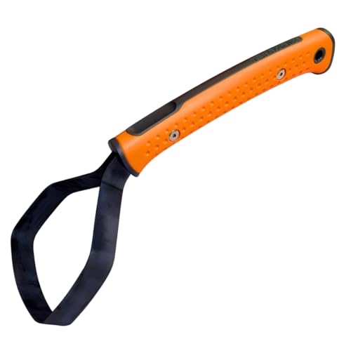 Terradix Handhacke zur Unkraut Bekämpfung, ergonomischer Griff, 9cm breit, gehärtete Stahlklinge, beidseitig geschliffen, Profiqualität