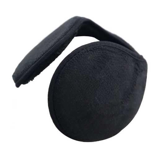 DUINIU 2 Pezzi di Paraorecchie in Velluto Nero più, Paraorecchie Antivento E Caldi in Inverno, Lesioni Antigelo, Adatto per Ciclismo Ed Escursionismo All'Aperto.