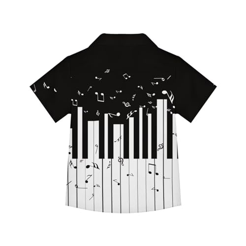 Hawaiian Shirt for Boys Girls 3-16T Kids Button Down Casual Summer Beach Shirt Printed Short Sleeve Blouse Tops2