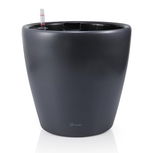 Dexceder-13x12-Self-Watering-Planter-with-Wheels-Indoor-Outdoor-Inner-Pot-Design-Thickened-Large-Floor-Standing-Flower-Plant-Pot-with-Water-Level-Indicator-Slate-Gray-Matte Dexceder 13×12 Self Watering Planter with Wheels Indoor Outdoor Inner Pot Design Thickened Large Floor Standing Flower Plant Pot with Water Level Indicator Slate Gray Matte