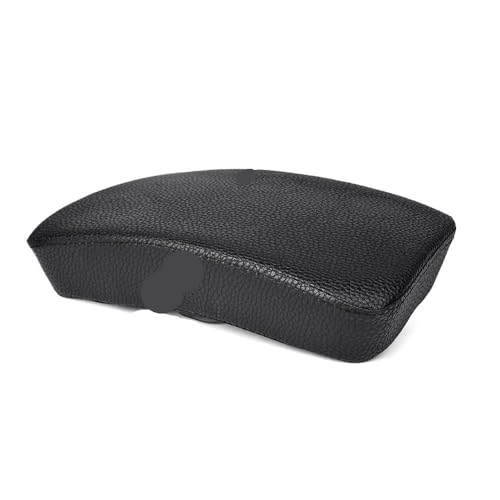 Coussin de siège arrière rectangulaire pour passager moto Custom Chopper Bobber noir