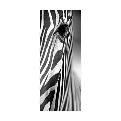 Etiqueta de Puerta Autoadhesiva Extraíble Impermeable, DIY Adhesivo Decorativo de Puerta de Pared Decoración de Hogar Arte, 77 x 200 cm, 2 Piezas Set Cover