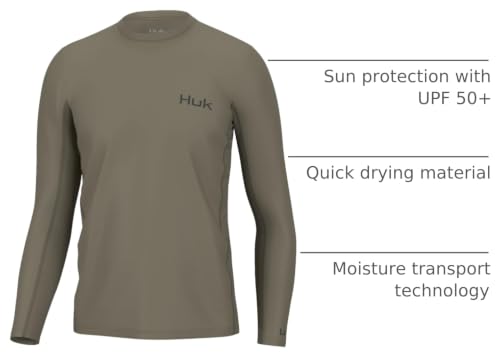 Image of HUK Men's Icon X Long Sleeve Shirt, Performance Fishing Shirt