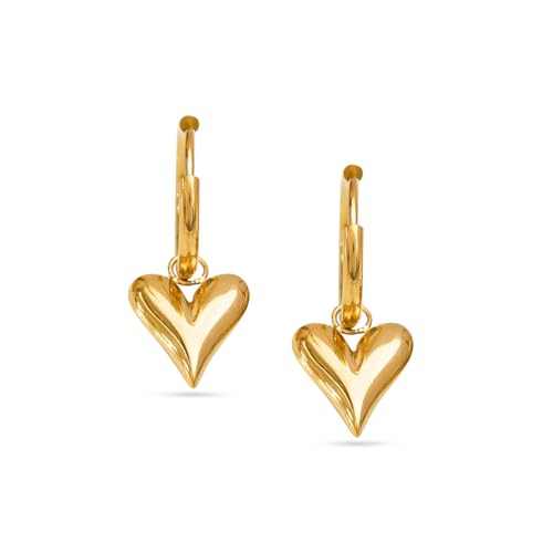 Image of Rubans Demi Fine Stainless Steel Hoop Earrings Daily Gift for Women & Girls
