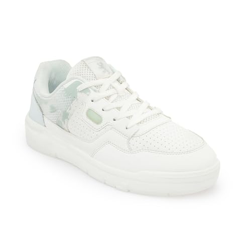 Image of Red Tape Women's Sneakers White Lilac Pu TPU Round Toe Lace-Up