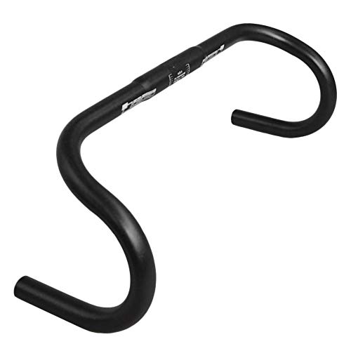 Manubrio Piegato Per Bici - Lega Alluminio 25.4x420mm, Nero