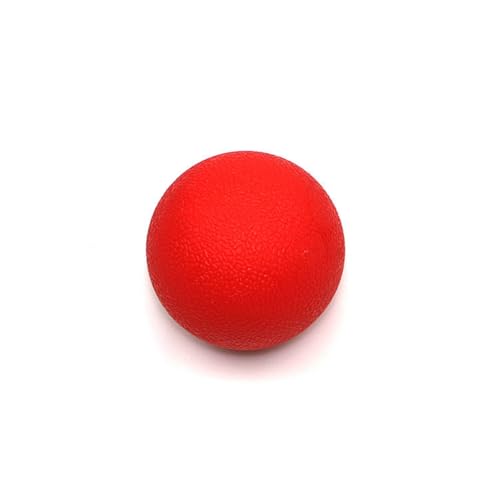 Palla da massaggio Lacrosse per rilassamento miofasciale, per spalle e collo, per agopressione, yoga, fascia, materiale TPE, rilassamento muscolare, massaggio palla da hockey (rosso)