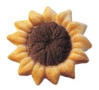 24pk Sunflower Sugar Decoration Toppers for Cakes Cupcakes Cake Pops