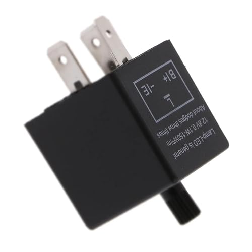 Relé intermitente LED de 3 pines y 12V ajustable para solucionar fallos en luces de coche 6