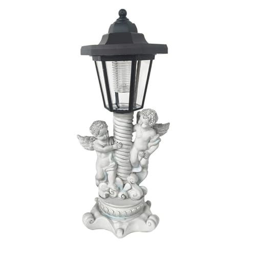 Lámpara de jardín de cupido solar e impermeable para una decoración exterior duradera 6