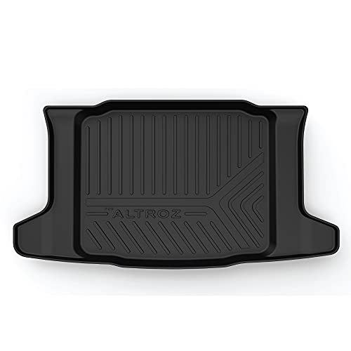 Image of GFX Car Trunk Rear Mat Boot Dicky Mat (After-Market) Compatible with Altroz (2020-2021) Black Custom Fit Heavy Duty TPV Material