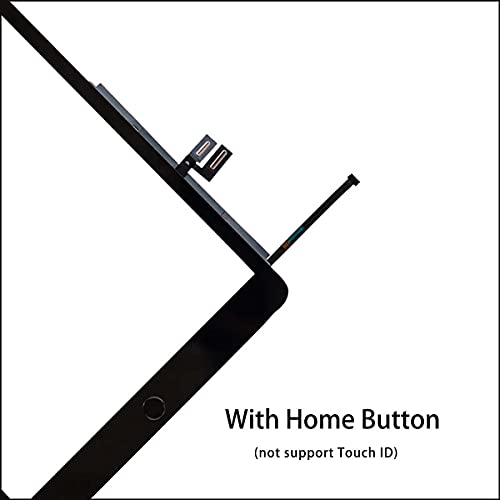 Feiyuetech For Ipad 7 7Th Gen/8 8Th Gen 2019 2020 Ipad 10.2" Touch Screen Digitizer Replacement A2197 A2198 A2200 A2270 A2428 A2429 A2430 Front Glass Assembly With Home Button+Adhesive+Toolkit,Black #TOP3
