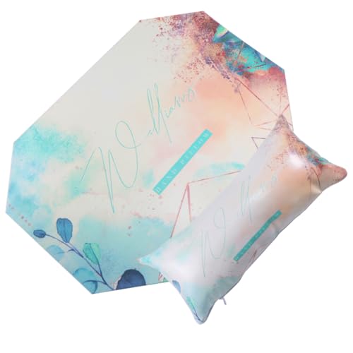 SAFIGLE Juego de Almohada de Mano para Manicura en Pu, Práctico y Protector contra Polvo, Adecuado para Uso Personal y Salón de Uñas Profesional