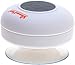 Shower-Mate Water Resistant Wireless Bluetooth Portable Speaker and Hands-Free Speakerphone Compatible with All Bluetooth iOS Devices and All Android Devices 1 Year US Warranty (White)