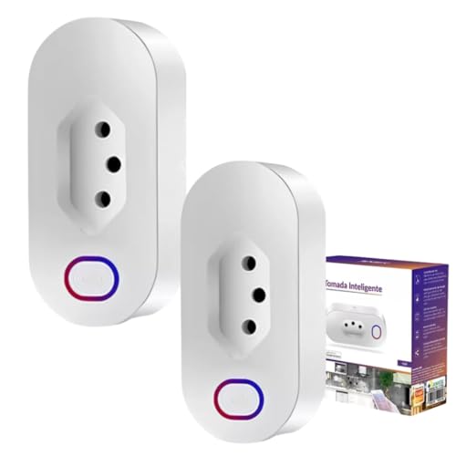 EKAZA Kit 2 Tomadas Inteligente Smart Automação Wifi Google Home Alexa 20A