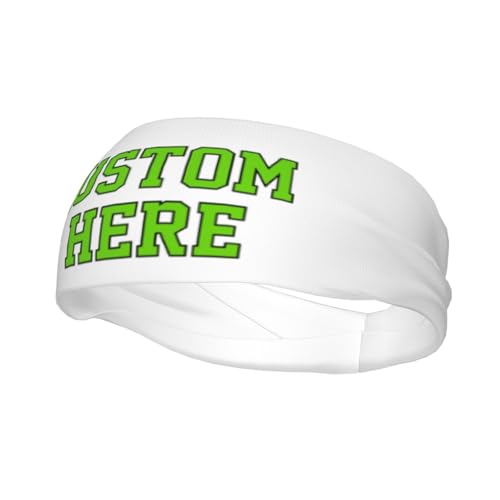 Image of Custom Sports Headband Custom Sweatband Bandana Add Your Image Logo Text Number. Bulk Custom Men Or Women Moisture Wicking Ventilate Elastic ﻿Headband