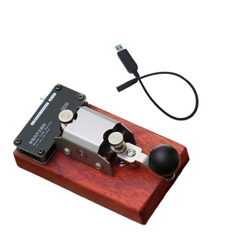 Telégrafo morse retro de madera para prácticas y decoración en el estudio 6