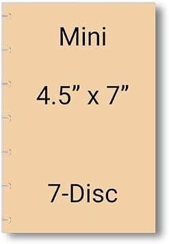 Undated Monthly Calendar Refills for Letter, Junior, Classic, Skinny, Mini size Discbound Planners FItts Happy Planners Levenger Circa TUL Staples Arc Notebook Office (7-Disc, 4.6x7, Cat)