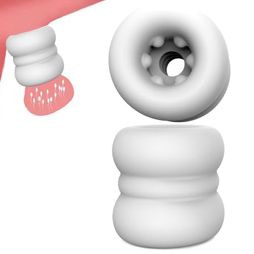 HXLXW CBT Hodenpresse & Cockring Set Dehnbarer Silikon Hodenring mit Penis Sleeve & Scrotal Pouch Ballstretcher für Männer zur Luststeigerung Bondage Sexspielzeug für Paare