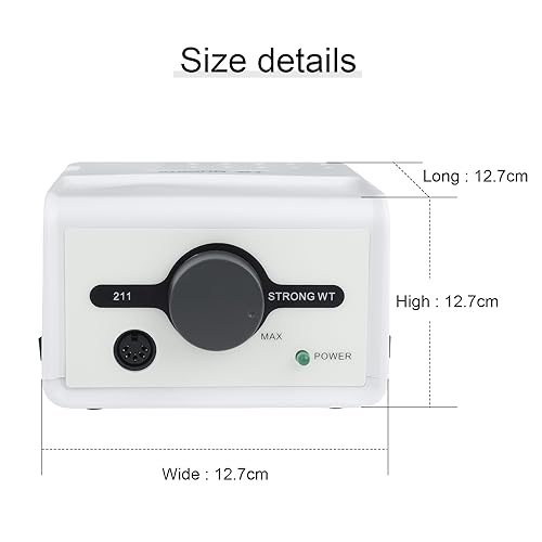 Taladro Eléctrico para Uñas NSKI 35000RPM Plateado miniatura 3