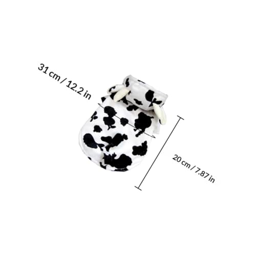 Disfraz de perro con diseño de vaca talla XS miniatura 2