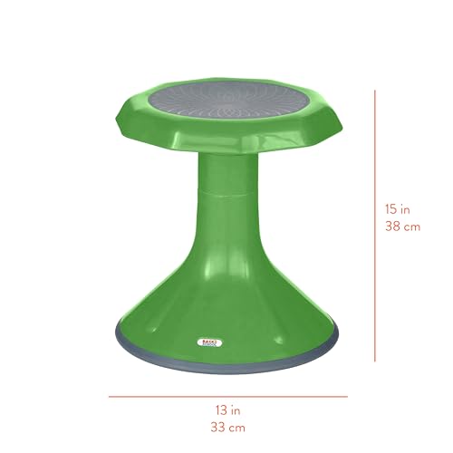 Image of Back2School Express Wobble Sensory Stool, 15in Seat Height, Flexible Seating, Grassy Green